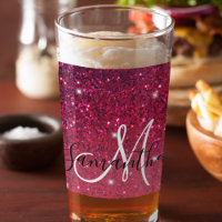 Modern Red & Roze Glitter Sparkles