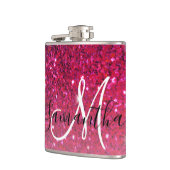 Modern Red & Roze Glitter Sparkles Heupfles (Links)