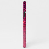 Modern Red & Roze Glitter Sparkles iPhone Hoesje (Rechterkant)