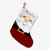 Modern Red Santa Claus Kleine Kerstsok (Voorkant (Hangend))