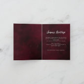 Modern Red Silver Snowflakes Business Feestdagen Kaart (Binnen)