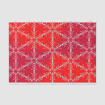 Modern Red Snowflake kerst