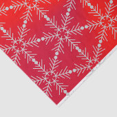 Modern Red Snowflake kerst Tissuepapier (Detail)