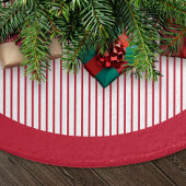 Modern Red Stripes Christmas Kerstboom Rok