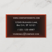 Modern Red Sun Corporate Visitekaartje (Achterkant)