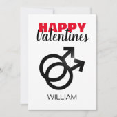 Modern Red Valentijnsdag Feestdagenkaart (Voorkant)