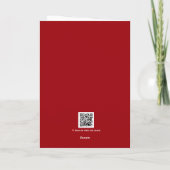 Modern Red Valentine’s Day Photo Card Kaart (Achterkant)