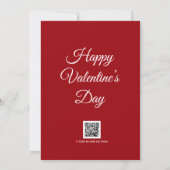 Modern Red Valentine’s Day Photo Card Kaart (Achterkant)