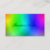 Modern Red/White/Blue Checker door Kenneth Yoncich Visitekaartje (Achterkant)