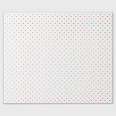 Modern Red & White Hearts Pattern Valentine Day  Cadeaupapier (Vlak)