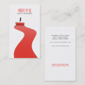 Modern Red White Painter Sjabloon Visitekaartje (Voorkant / Achterkant)