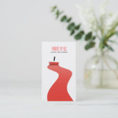 Modern Red White Painter Sjabloon Visitekaartje (Staand voorkant)