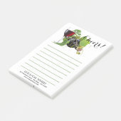 Modern Red Wine Wine Wineyard Winery Post-it Notes (Schuin)