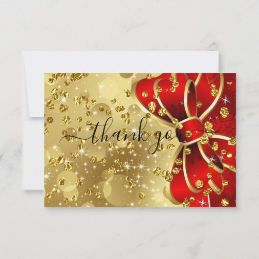 Modern Red Wrap Funeral Hartelijk dank Bedankkaart (Achterkant)