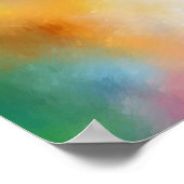 Modern Red Yellow Blue Colorful Abstract Trendy Poster (Hoek)