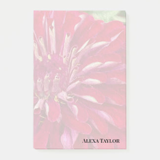 Modern Red Zinnias Post-it® Notes