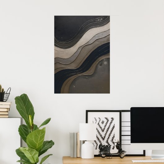 MODERN REFINEMENT: Elegant Wall Art for Discerning Poster (Thuiskantoor)