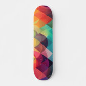 Modern Regenboog Kleurrijk Geometrisch Patroon Persoonlijk Skateboard (Voorkant)