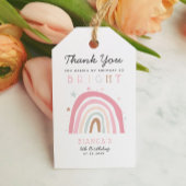 Modern Regenboog Verjaardagsfeest Zo BRIGHT Cadeaulabel