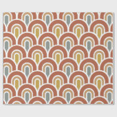 Modern regenboogontwerp Wrapping Paper Cadeaupapier (Vlak)