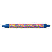 Modern regenboogpatroon blauwe inkt pen (Voorkant)