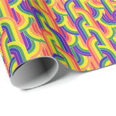 Modern regenboogpatroon cadeaupapier (Rol Hoek)