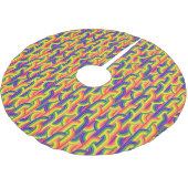 Modern regenboogpatroon kerstboom rok (Gekanteld)