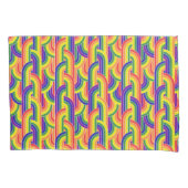 Modern regenboogpatroon kussensloop (Voorkant-Links)