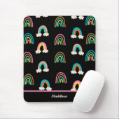 Modern regenboogpatroon muismat (Met muis)