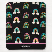 Modern regenboogpatroon muismat (Voorkant)