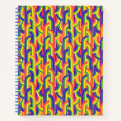 Modern regenboogpatroon notitieboek (Voorkant)