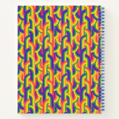 Modern regenboogpatroon notitieboek (Achterkant)