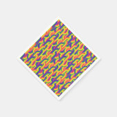 Modern regenboogpatroon servet (Hoek)