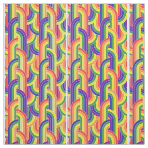 Modern regenboogpatroon stof