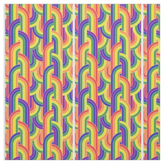 Modern regenboogpatroon stof (Swatch)
