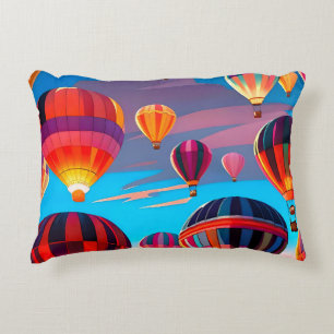 Modern Reizen Heet Lucht Ballon Lucht Festival Accent Kussen