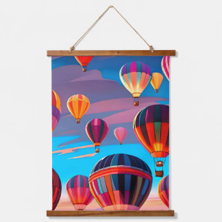 Modern Reizen Heet Lucht Ballon Lucht Festival Hangend Wandkleed