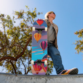 Modern Reizen Heet Lucht Ballon Lucht Festival Persoonlijk Skateboard