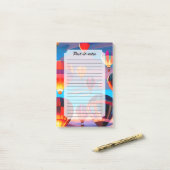 Modern Reizen Heet Lucht Ballon Lucht Festival Post-it® Notes (Op bureau)