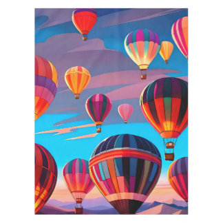 Modern Reizen Heet Lucht Ballon Lucht Festival Tafelkleed