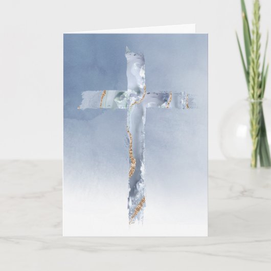 modern religieus kruis kaart (Voorkant)