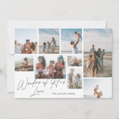 Modern Religious 9 Photo Wonders of His Love Feestdagenkaart (Voorkant)