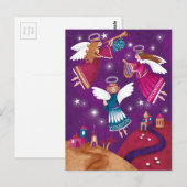 Modern religious Chritmas, three angels Briefkaart (Voorkant / Achterkant)