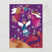 Modern religious Chritmas, three angels Briefkaart (Voorkant)