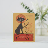 Modern Remake van Le Chat Noir Black Cat Briefkaart (Staand voorkant)