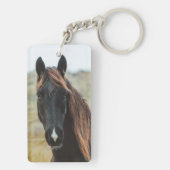 Modern Remembrance Custom Photo Pet Memorial Sleutelhanger (achterkant)