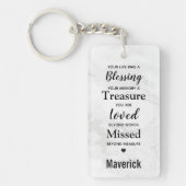 Modern Remembrance Custom Photo Pet Memorial Sleutelhanger (Voorkant)