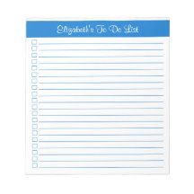 Modern rendy medium blue column checklist