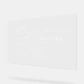 Modern repetitie diner transparant welkom acryl bord (Hoek)