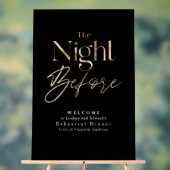 Modern repetitie diner zwart welkom acryl bord (Neutraal)